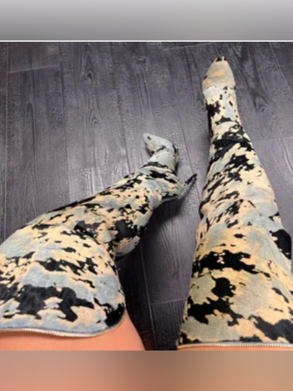Jennifer Le Limited Abstract Calf hair Boots